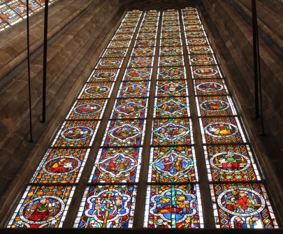 Achsenfenster der Stadtkirche St. Dionys in Esslingen